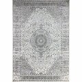 Bashian 7 ft. 6 in. x 9 ft. 6 in. Sevilla Collection Polypropylene & Polyester Power Loom Area Rug Ivory S234-IV-76X96-SV2001